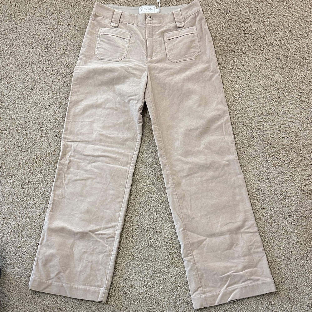 NWT Golden Brown The Label Velvet Pants